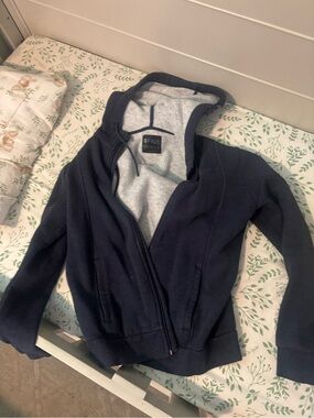 FIGS Navy Hoodie Jacket